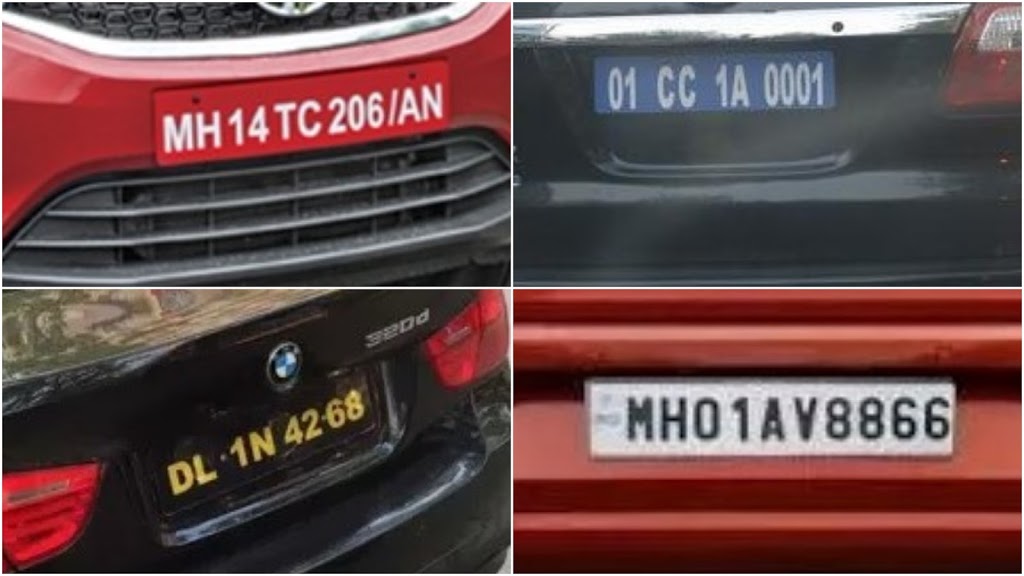 Color codes of Indian vehicle registration plates - TotalGyan