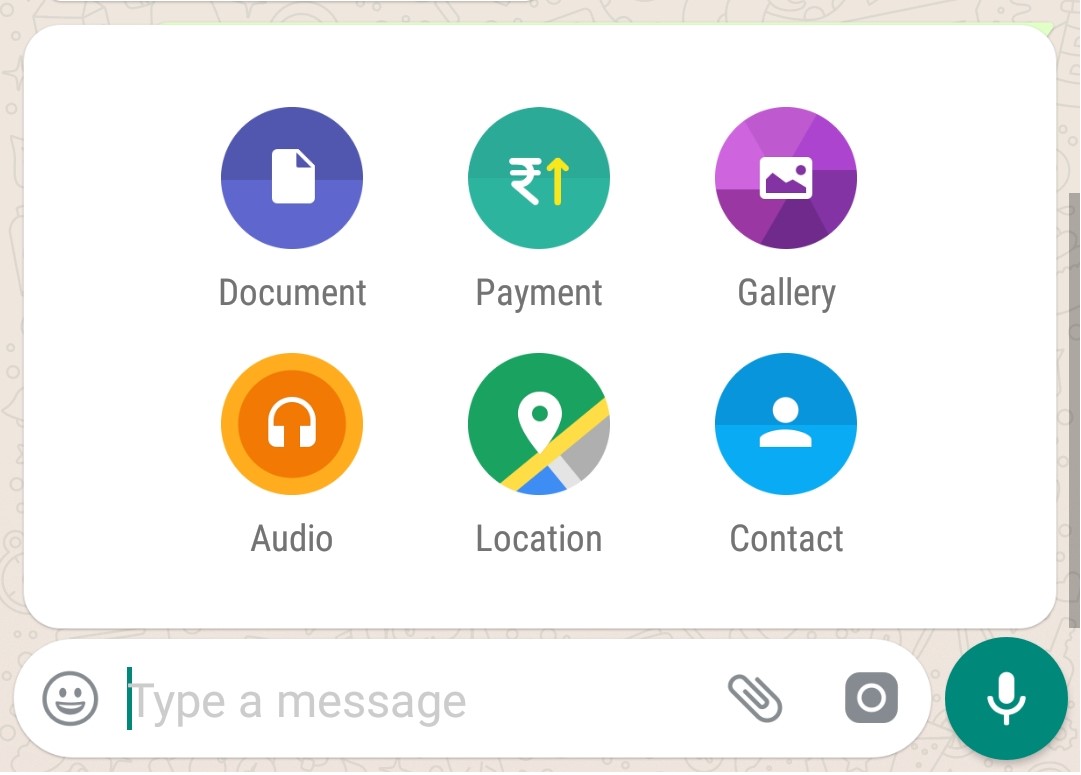 Payment Icon in WhatsApp